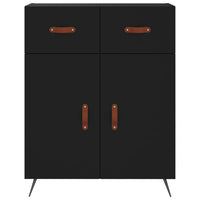 Thumbnail for Highboard Schwarz 69,5x34x180 cm Holzwerkstoff