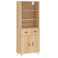 Thumbnail for Highboard Sonoma-Eiche 69,5x34x180 cm Holzwerkstoff