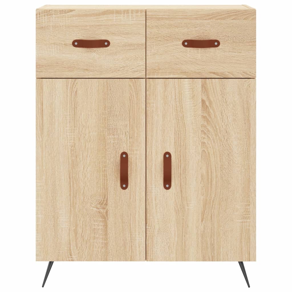 Highboard Sonoma-Eiche 69,5x34x180 cm Holzwerkstoff