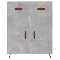 Thumbnail for Highboard Betongrau 69,5x34x180 cm Holzwerkstoff