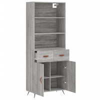 Thumbnail for Highboard Grau Sonoma 69,5x34x180 cm Holzwerkstoff