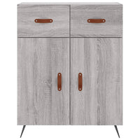 Thumbnail for Highboard Grau Sonoma 69,5x34x180 cm Holzwerkstoff