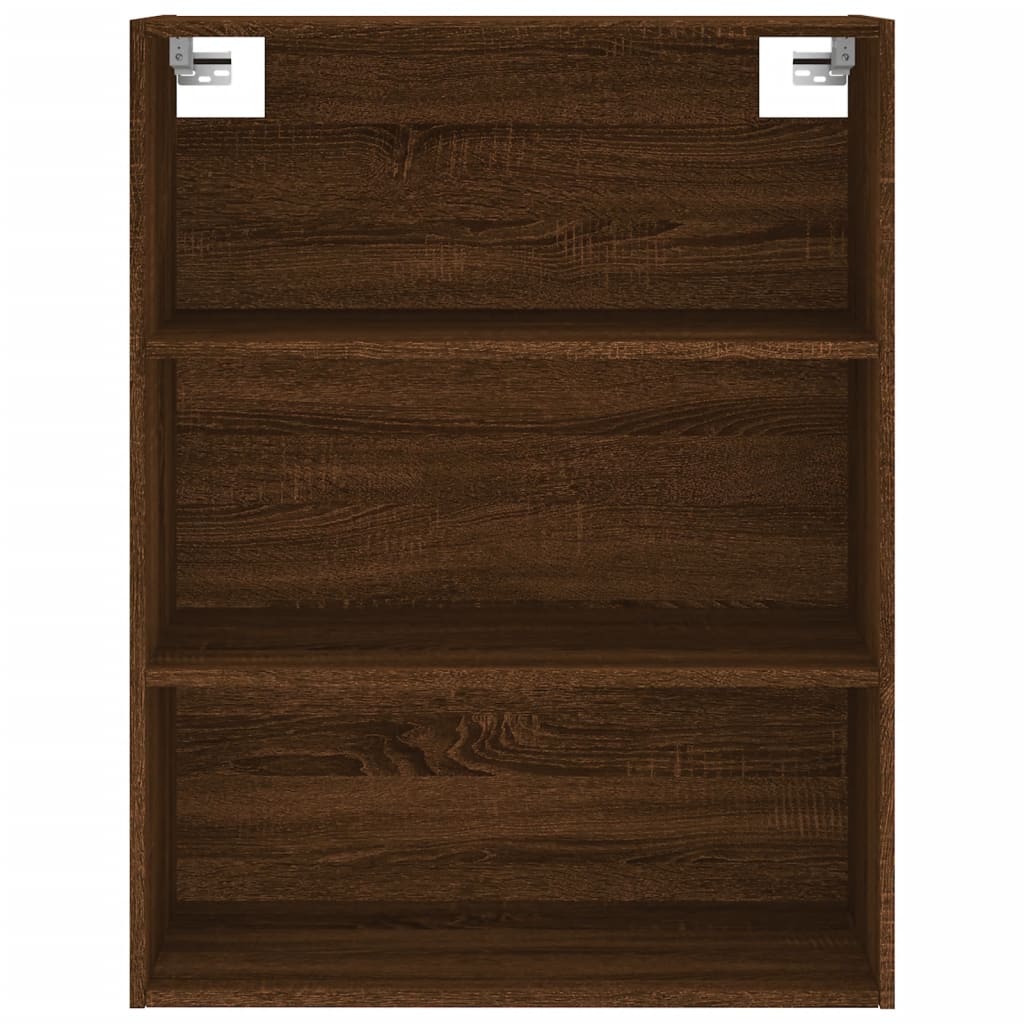 Highboard Braun Eichen-Optik 69,5x34x180 cm Holzwerkstoff