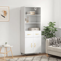 Thumbnail for Highboard Weiß 69,5x34x180 cm Holzwerkstoff