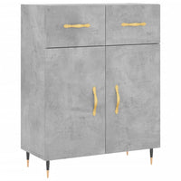 Thumbnail for Highboard Betongrau 69,5x34x180 cm Holzwerkstoff
