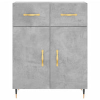 Thumbnail for Highboard Betongrau 69,5x34x180 cm Holzwerkstoff