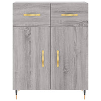 Thumbnail for Highboard Grau Sonoma 69,5x34x180 cm Holzwerkstoff