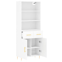 Thumbnail for Highboard Weiß 69,5x34x180 cm Holzwerkstoff