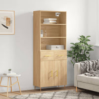 Thumbnail for Highboard Sonoma-Eiche 69,5x34x180 cm Holzwerkstoff