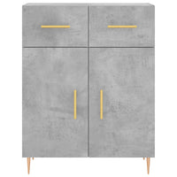 Thumbnail for Highboard Betongrau 69,5x34x180 cm Holzwerkstoff