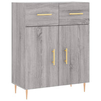 Thumbnail for Highboard Grau Sonoma 69,5x34x180 cm Holzwerkstoff