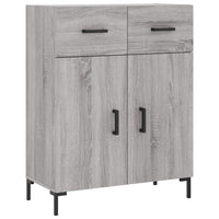 Thumbnail for Highboard Grau Sonoma 69,5x34x180 cm Holzwerkstoff