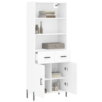Thumbnail for Highboard Weiß 69,5x34x180 cm Holzwerkstoff