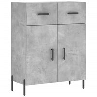 Thumbnail for Highboard Betongrau 69,5x34x180 cm Holzwerkstoff