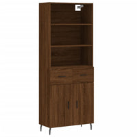 Thumbnail for Highboard Braun Eichen-Optik 69,5x34x180 cm Holzwerkstoff