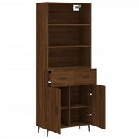 Thumbnail for Highboard Braun Eichen-Optik 69,5x34x180 cm Holzwerkstoff