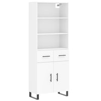 Thumbnail for Highboard Weiß 69,5x34x180 cm Holzwerkstoff