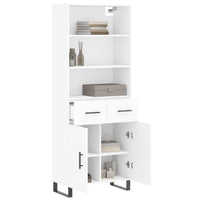 Thumbnail for Highboard Weiß 69,5x34x180 cm Holzwerkstoff