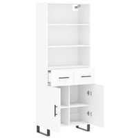 Thumbnail for Highboard Weiß 69,5x34x180 cm Holzwerkstoff