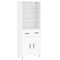 Thumbnail for Highboard Weiß 69,5x34x180 cm Holzwerkstoff