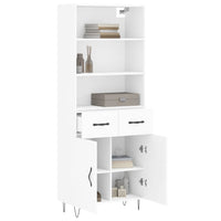 Thumbnail for Highboard Weiß 69,5x34x180 cm Holzwerkstoff