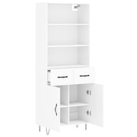 Thumbnail for Highboard Weiß 69,5x34x180 cm Holzwerkstoff