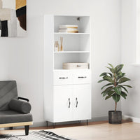 Thumbnail for Highboard Weiß 69,5x34x180 cm Holzwerkstoff
