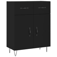 Thumbnail for Highboard Schwarz 69,5x34x180 cm Holzwerkstoff