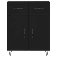 Thumbnail for Highboard Schwarz 69,5x34x180 cm Holzwerkstoff