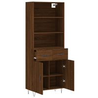 Thumbnail for Highboard Braun Eichen-Optik 69,5x34x180 cm Holzwerkstoff