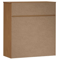 Thumbnail for Highboard-Oberteil MOLDE Braun 90x35x100 cm Massivholz Kiefer
