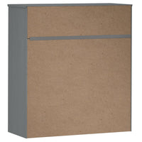 Thumbnail for Highboard-Oberteil MOLDE Grau 90x35x100 cm Massivholz Kiefer