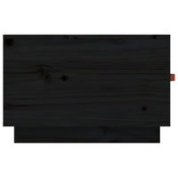 Thumbnail for Couchtisch Schwarz 60x53x35 cm Massivholz Kiefer