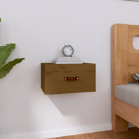 Thumbnail for Wand-Nachttisch Honigbraun 40x29,5x22 cm
