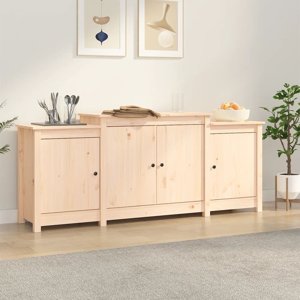Sideboard 164x37x68 cm Massivholz Kiefer