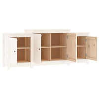 Thumbnail for Sideboard Weiß 164x37x68 cm Massivholz Kiefer