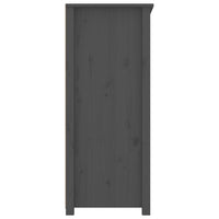 Thumbnail for Sideboard Grau 83x41,5x100 cm Massivholz Kiefer