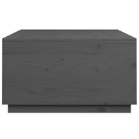 Thumbnail for Couchtisch Grau 80x80x45 cm Massivholz Kiefer