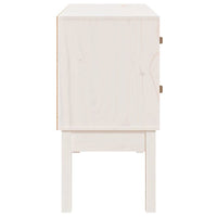 Thumbnail for Konsolenschrank Weiß 90x40x78 cm Massivholz Kiefer