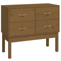 Thumbnail for Konsolenschrank Honigbraun 90x40x78 cm Massivholz Kiefer