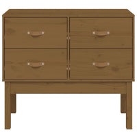Thumbnail for Konsolenschrank Honigbraun 90x40x78 cm Massivholz Kiefer