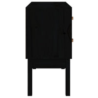 Thumbnail for Konsolenschrank Schwarz 90x40x78 cm Massivholz Kiefer