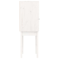 Thumbnail for Highboard Weiß 60x40x120 cm Massivholz Kiefer