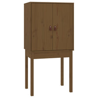 Thumbnail for Highboard Honigbraun 60x40x120 cm Massivholz Kiefer