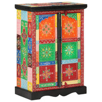 Thumbnail for Sideboard Handbemalt mit Türen 53x30x75 cm Massivholz Mango