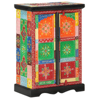 Thumbnail for Sideboard Handbemalt mit Türen 53x30x75 cm Massivholz Mango