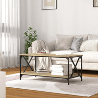 Thumbnail for Couchtisch Sonoma Eiche 100x50x45 cm Holzwerkstoff und Eisen