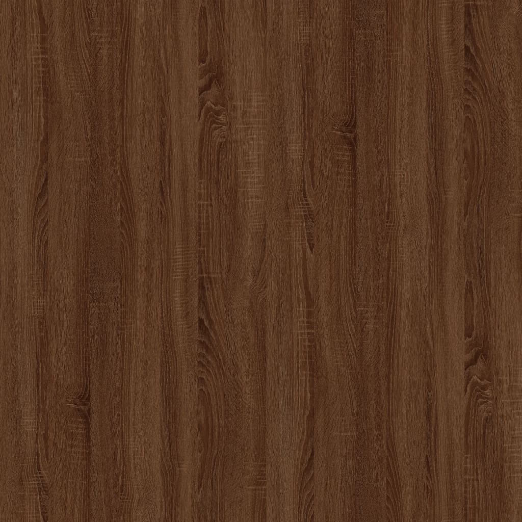 Couchtisch Braun Eichen-Optik 100x45x45 cm Holzwerkstoff Eisen