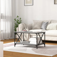 Thumbnail for Couchtisch Grau Sonoma 80x50x45 cm Holzwerkstoff und Eisen