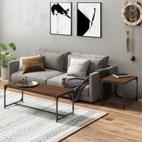 Thumbnail for Couchtische 2 Stk. Braun Eichen-Optik Holzwerkstoff